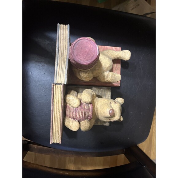 VTG Classic Winnie the Pooh Boodends “Velveteen” Shows Minor Aging - Picture 1 of 10